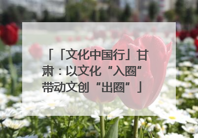 「文化中国行」甘肃：以文化“入圈”带动文创“出圈”