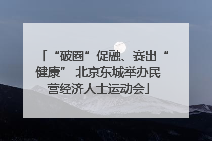“破圈”促融、赛出“健康” 北京东城举办民营经济人士运动会