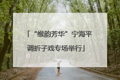 “缑韵芳华”宁海平调折子戏专场举行