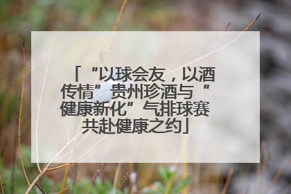 “以球会友，以酒传情”贵州珍酒与“健康新化”气排球赛共赴健康之约