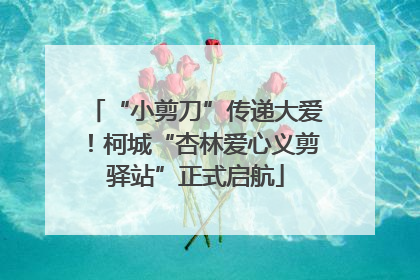 “小剪刀”传递大爱！柯城“杏林爱心义剪驿站”正式启航