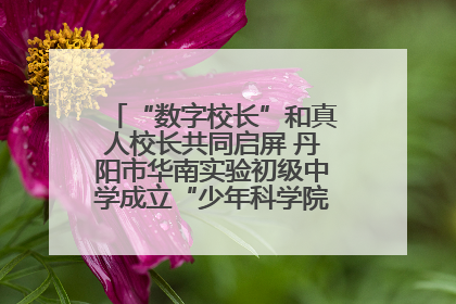 “数字校长”和真人校长共同启屏 丹阳市华南实验初级中学成立“少年科学院”共筑科技创新梦
