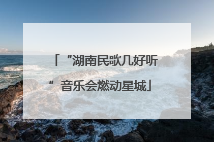 “湖南民歌几好听”音乐会燃动星城