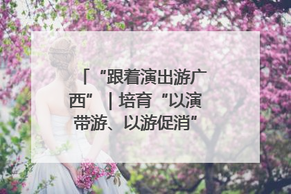 “跟着演出游广西”｜培育“以演带游、以游促消”文旅消费新生态