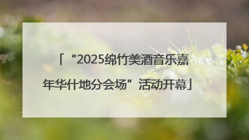 “2025绵竹美酒音乐嘉年华什地分会场”活动开幕