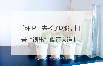 环卫工去考了D照，扫帚“退出”临江大道