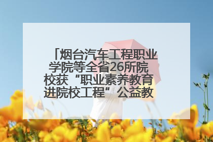 烟台汽车工程职业学院等全省26所院校获“职业素养教育进院校工程”公益教学点集中授牌