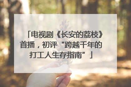 电视剧《长安的荔枝》首播，初评“跨越千年的打工人生存指南”