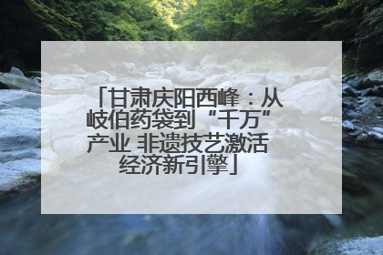 甘肃庆阳西峰：从岐伯药袋到“千万”产业 非遗技艺激活经济新引擎