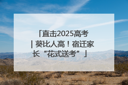 直击2025高考｜葵比人高！宿迁家长“花式送考”