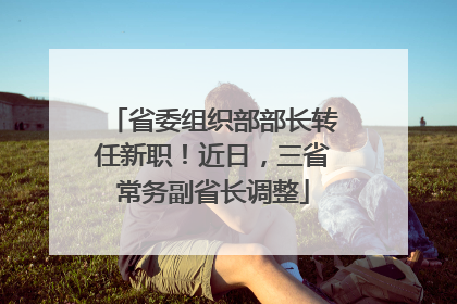 省委组织部部长转任新职！近日，三省常务副省长调整