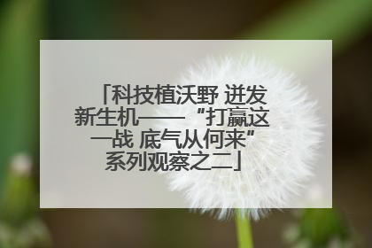 科技植沃野 迸发新生机——“打赢这一战 底气从何来”系列观察之二