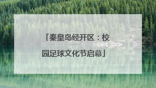 秦皇岛经开区：校园足球文化节启幕
