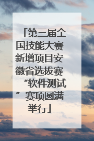 第三届全国技能大赛新增项目安徽省选拔赛“软件测试”赛项圆满举行