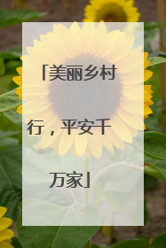 美丽乡村行，平安千万家