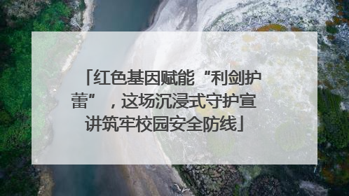 红色基因赋能“利剑护蕾”，这场沉浸式守护宣讲筑牢校园安全防线