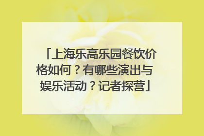 上海乐高乐园餐饮价格如何？有哪些演出与娱乐活动？记者探营