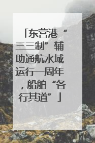 东营港“三三制”辅助通航水域运行一周年，船舶“各行其道”