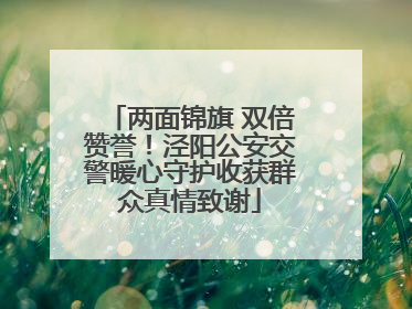 两面锦旗 双倍赞誉！泾阳公安交警暖心守护收获群众真情致谢