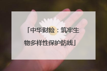 中华财险：筑牢生物多样性保护防线