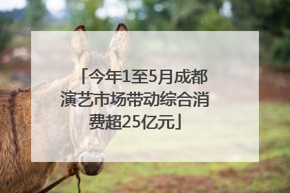 今年1至5月成都演艺市场带动综合消费超25亿元