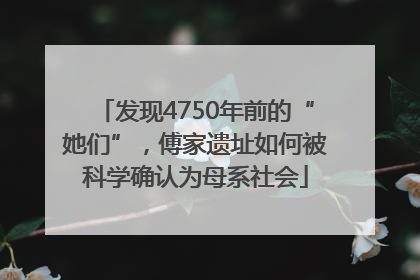 发现4750年前的“她们”，傅家遗址如何被科学确认为母系社会