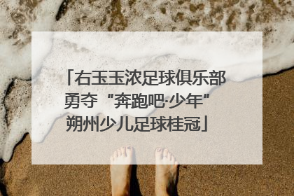 右玉玉浓足球俱乐部勇夺“奔跑吧·少年”朔州少儿足球桂冠