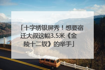 十字绣银屏秀！想要宿迁大叔这幅3.5米《金陵十二钗》的举手