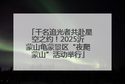 千名追光者共赴星空之约！2025沂蒙山龟蒙景区“夜爬蒙山”活动举行