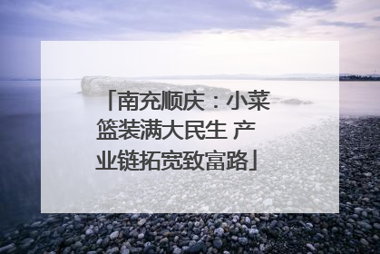 南充顺庆：小菜篮装满大民生 产业链拓宽致富路