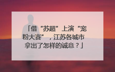 借“苏超”上演“宠粉大赛”，江苏各城市拿出了怎样的诚意？