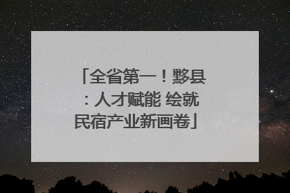 全省第一！黟县：人才赋能 绘就民宿产业新画卷