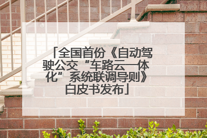 全国首份《自动驾驶公交“车路云一体化”系统联调导则》白皮书发布