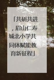 共研共进，眉山仁寿城北小学共同体赋能教育新征程