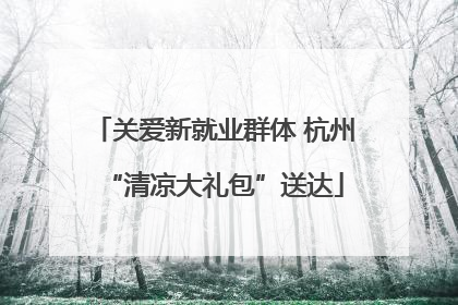 关爱新就业群体 杭州“清凉大礼包”送达