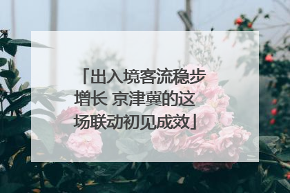 出入境客流稳步增长 京津冀的这场联动初见成效