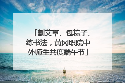 割艾草、包粽子、练书法，黄冈职院中外师生共度端午节