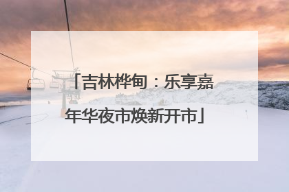 吉林桦甸：乐享嘉年华夜市焕新开市
