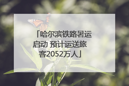 哈尔滨铁路暑运启动 预计运送旅客2052万人