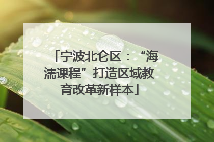 宁波北仑区：“海濡课程”打造区域教育改革新样本