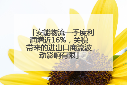 安能物流一季度利润增近16%，关税带来的进出口商流波动影响有限
