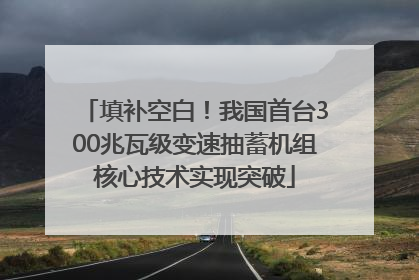 填补空白！我国首台300兆瓦级变速抽蓄机组核心技术实现突破
