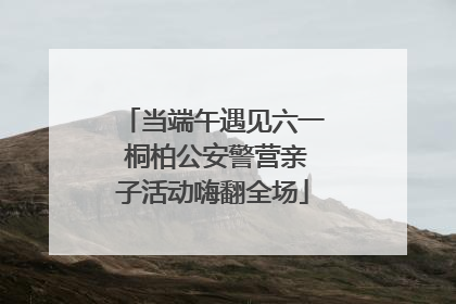 当端午遇见六一 桐柏公安警营亲子活动嗨翻全场