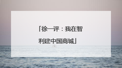 徐一评：我在智利建中国商城