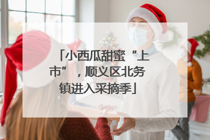 小西瓜甜蜜“上市”，顺义区北务镇进入采摘季