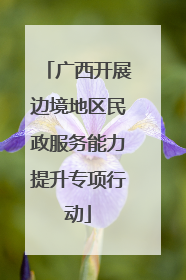 广西开展边境地区民政服务能力提升专项行动