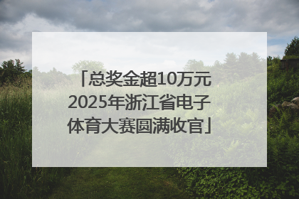 总奖金超10万元 2025年浙江省电子体育大赛圆满收官