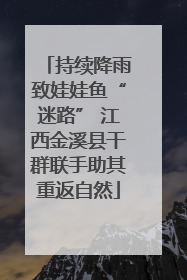 持续降雨致娃娃鱼“迷路” 江西金溪县干群联手助其重返自然