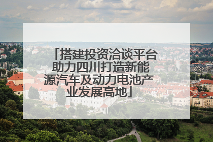 搭建投资洽谈平台 助力四川打造新能源汽车及动力电池产业发展高地