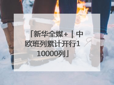 新华全媒+｜中欧班列累计开行110000列